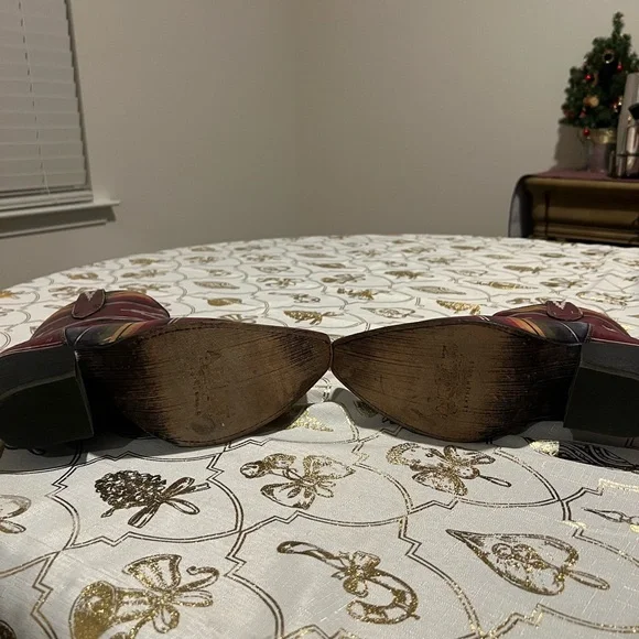 Ariat Serape Southwestern Ankle Boots 8.5B Western Cowgirl Festival Aztec boho - Picture 9 of 10